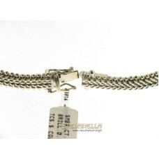 BRACCIALE oro bianco 18kt diamanti e smeraldi anni '60 original